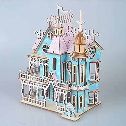 3D Puzzle Dollhouse for Kids, 3D Jigsaw Dollhouse Puzzle for Girls - Educational Paper Craft Toys for Game Xmas Birthday Easter Gifts, Easy to Assemble ，174pcs - Image 4