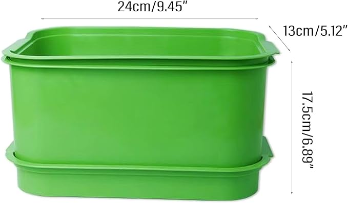 Seed Sprouter Kits Bean Sprout Tray Microgreens Propagators Grow Trays Germinated Seed Indoor Seed Sprouting Tray Plastic Container