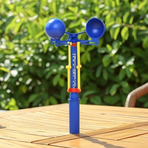 Qianly Handheld Anemometer Physical Wind Measurement Tool Anemometer Manual Wind Measuring Device for Kids, Classroom - Image 6