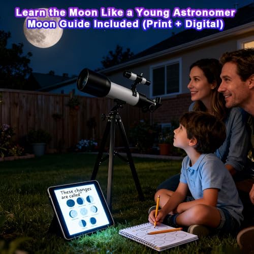 Telescope for Kids, 60mm 90x Beginner Telescope with Tripod - Image 6