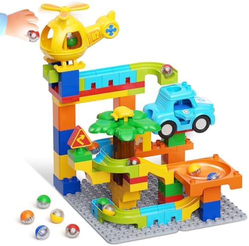 burgkidz Marble Runs for Kids 4-8: Educational Learning Marble Maze Toys by burgkidz