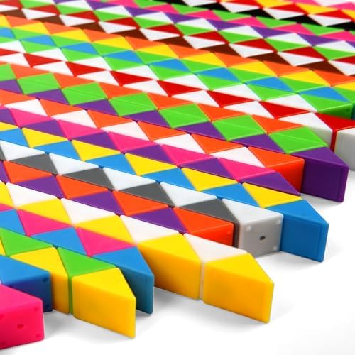 35 Pack 24 Blocks Magic Snake Cube Toy,Fidget Mini Snake Cube Puzzle Toy for Kids,Mini Plastic Puzzle Cube Toy for Kids Party Supplies,Classroom Rewards - Image 4