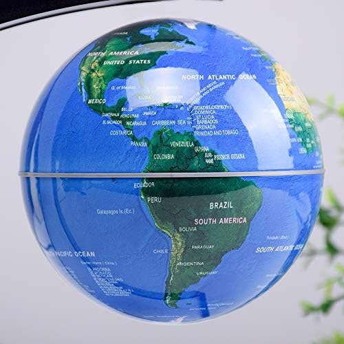 Magnetic Levitation Floating Rotating World Globe with LED Frame Lights, C Shape Levitating Globe, Touch Switch Night Light, Cool Tech Gifts for Men Dad Boys Kids, Office Desk Decor and STEM Gift - Image 7