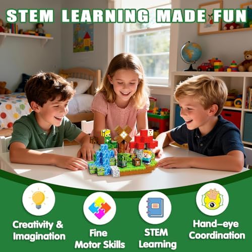 Magnetic Blocks, 100PCS Toys Building Cube Birthday Gifts for Kids - Image 7