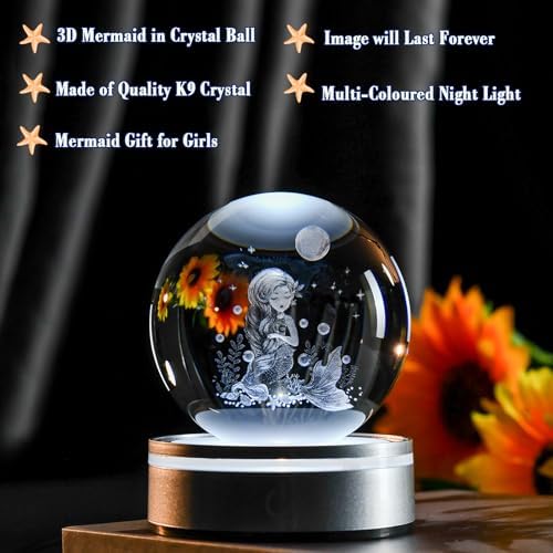 IFOLAINA Mermaid Crystal Ball Gifts for Girls Her Back to School Gifts - Image 2