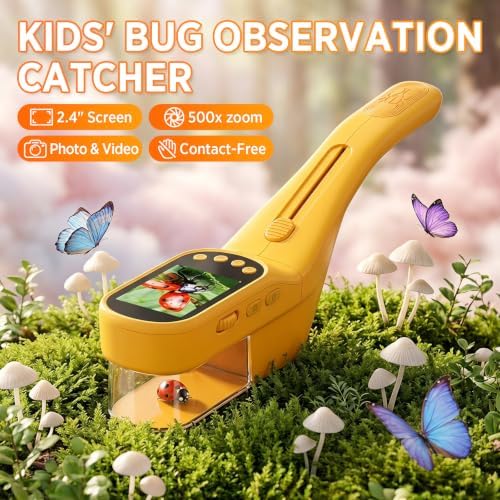 Kids Bug Catcher Microscope STEM Exploration Toy for Ages 3+ - Image 2