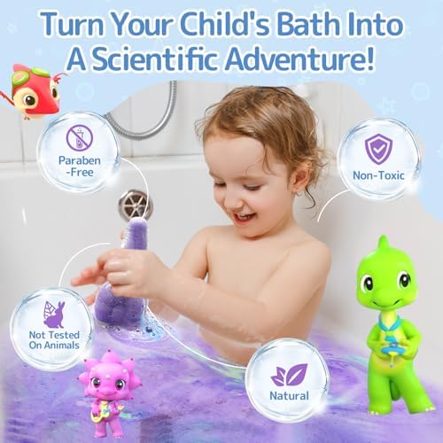 SWCANDY Kids Bath Potion, 6-Pack Fizzy Bath Bomb Science Toys, Ages 3+ - Image 5