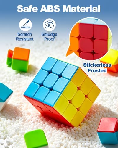 D-FantiX Speed Cube Set 2x2 3x3 4x4 5x5, Adult Stress Relief Fidget Toys - Image 4