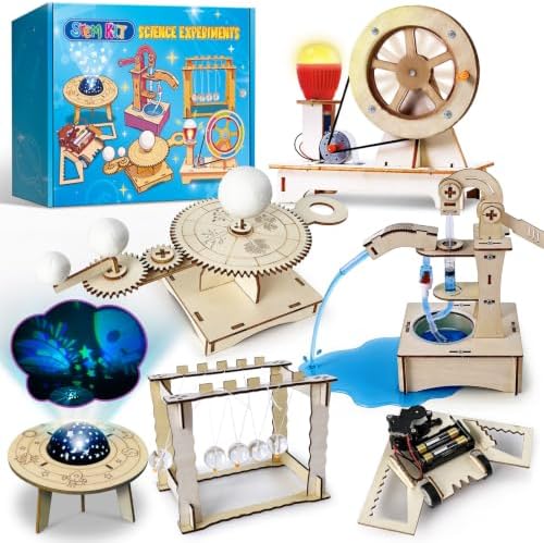 UNGLINGA STEM Science Kits for Kids Age 8-14, Physic Wood Craft Building by UNGLINGA