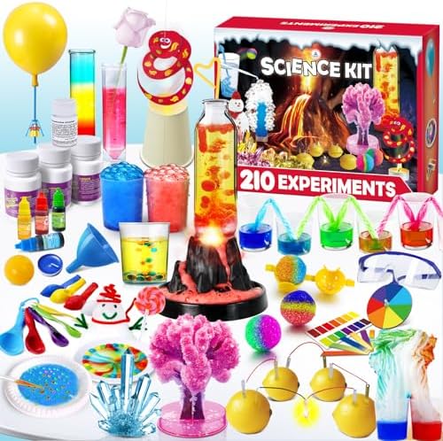 UNGLINGA 210 Experiments Science Kit for Kids Chemistry Set S.T.E.M Toy by UNGLINGA