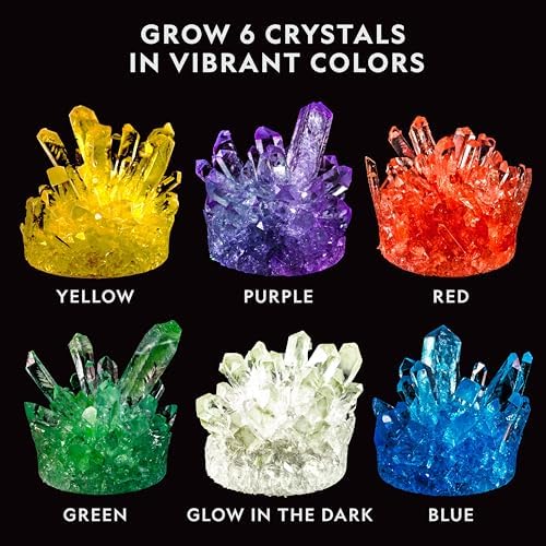 National Geographic Mega Crystal Growing Kit with 6 Crystals for Kids 8-12 - Image 3