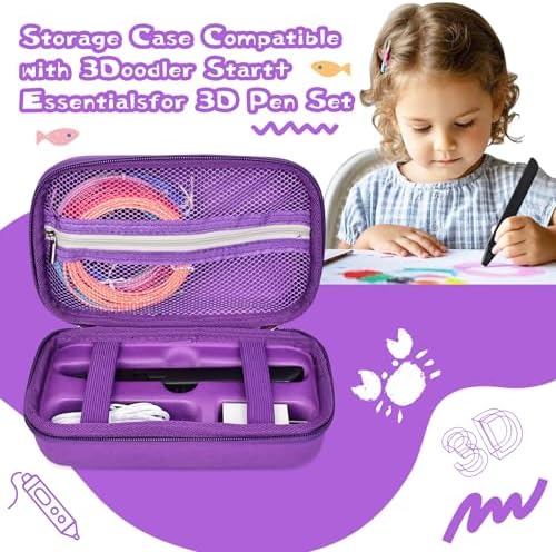 Hard Case Compatible with MYNT3D Super/Professional Printing 3D Pen, Purple - Image 5