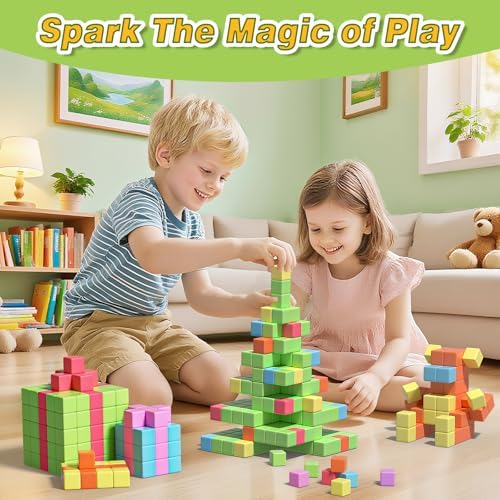 Apluses Magnetic Blocks for Kids Toys, Magnetic Building Cubes Toy for Sensory STEM Autism Education Preschool, Magnet Toys for 3 4 5 6 Year Old, Birthday Gifts Games for Boys Girls - Image 6