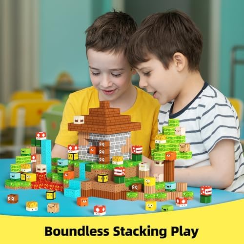 GobiDex 100PCS Magnetic Building Blocks for Boys Girls 3+ (1 inch) - Image 5