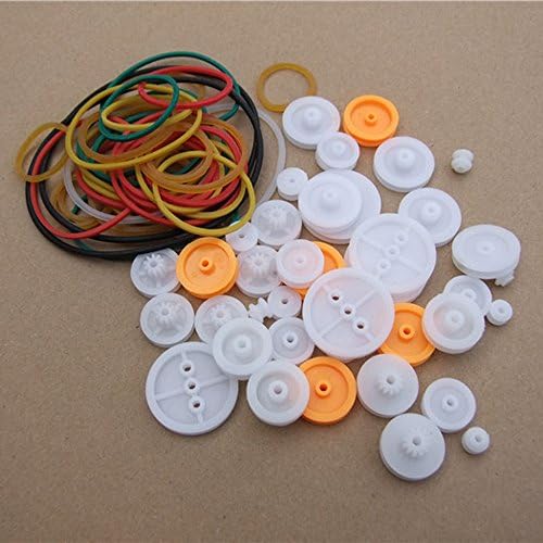 Pulley Combination Package Wheel Group Rubber Transmission Belt Rubber Band Model Toy Car Accessories For Science Experiments Diy Robots - Image 5