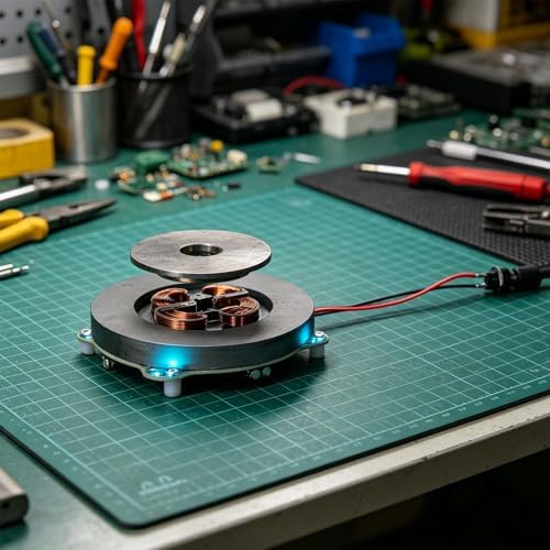 Magnetic Levitation Module Kit with LED, 500g Load, 10cm Dia - Image 7