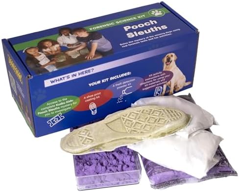 Crime Scene Solve The Pooch Sleuths Case: Camp and Classroom Size - for 25 Students - Cast Shoeprints - Detect Theft - Includes Online Streaming Video (Made in the USA) by CrimeScene