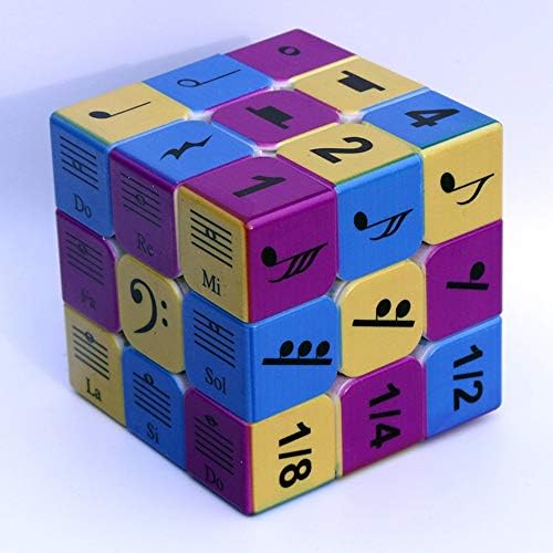 Speed Cube 3x3x3 Music Notes Design Magic Cube Puzzle,IQ Games Puzzles Relief Effec Gift Music Lovers Kids Adult Toys,5.6cm/2.2" - Image 6