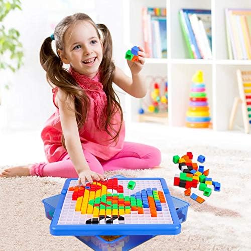 Playkidz: Pegture Set with 505 Larger Pieces + 12 Design Cards. Mosaic Puzzle Toy Set, Creative Skills Development, Educational Learning Toys for Kid. Great Gift for Boys & Girls. - Image 4