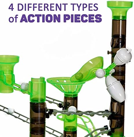 Marble Genius Marble Rails Starter Set, 200 Pieces, STEM Toy - Image 3