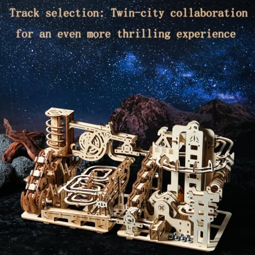 Adult 3D Wooden Marble Run Puzzle Kit, DIY Mechanical Model Construction Set, Educational STEM Puzzle Desktop Toy or Decorative Item for Teens Aged 14 and Up - Image 6