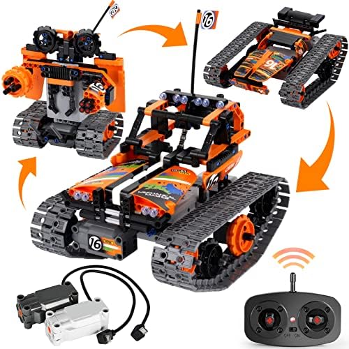 BIRANCO. STEM Remote Control Building Kit 3 in 1 RC Tracked Racer/Tank/Robot Engineering Toys, Science Construction Play Set, Toy Car Christmas for Boys & Girls Age 8-12 (392pcs) by BIRANCO