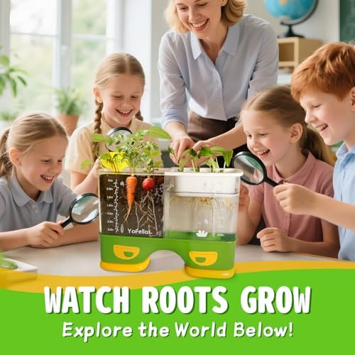 Root Viewer Science Kit for Kids – Grow Your Own Plant STEM Toy & Gardening Kit for Ages 6-12 – Educational Gift for Boys & Girls with Soil, Hydroponics, Journal & Stickers - Image 2