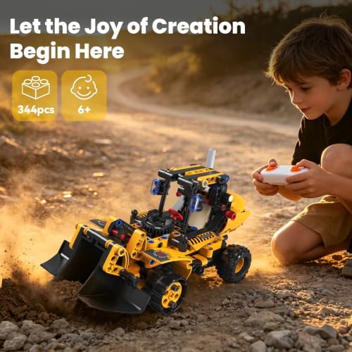 5 in 1 STEM RC Excavator Robot Building Kit Toys for Kids Boys Age 6-14 - Image 3
