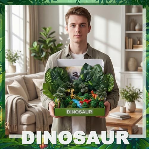AmazingSpark 67 Pcs Dinosaur Diorama Box Kit Habitat Project Box - Image 6