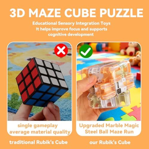 Labyrinth 3D Puzzles Maze Cube Spatial Awareness Brain Training Educational Focus Game Gift for Adults Teens - Image 5