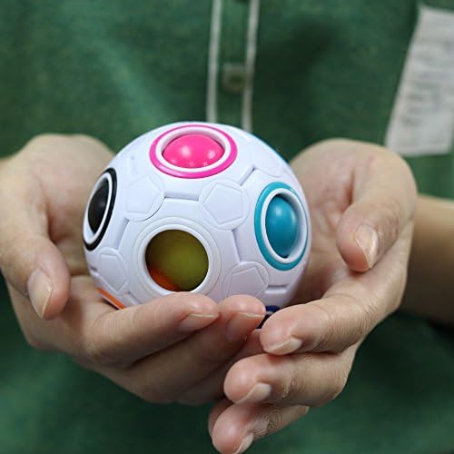 Coogam Rainbow Puzzle Ball Pack with Pouch Color-Matching Game Toy Stress Reliever Magic Ball Brain Teaser for Kids and Adults, Children, Boy, Girl Holiday Set of 2 - Image 6