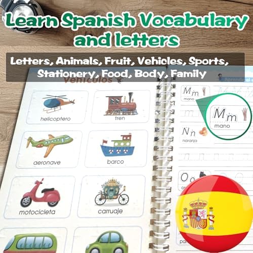 Magic Grooved Writing Practice for Kids - Spanish, Small, 4 PCS - Image 2