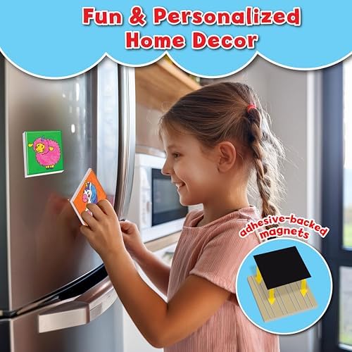 Small World Toys Unicorn Magnetic Tiles Craft Kit for Kids Ages 5+ - Image 5