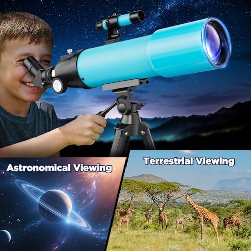 90mm Refractor Telescope for Adults & Kids: 150X Scope with 133cm Tripod - Image 6