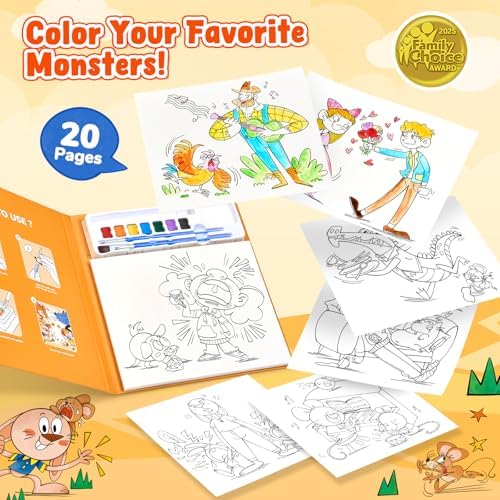 JoyCat Paint with Water Coloring Books for Toddlers (Comics) - Image 2