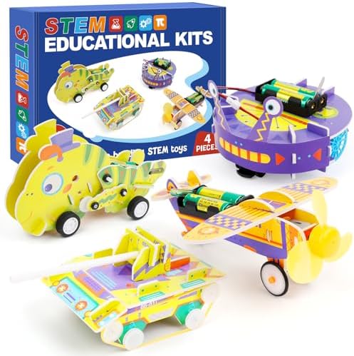Kasfalci STEM Kits for Kids Age 8-10, STEM Toys for Boys Age 8-12, Science Experiments Robotics Engineering Projects Crafts Robot Building Activities for 6 7 8 9 10 11 12 13 14 Year Old Boys by Kasfalci