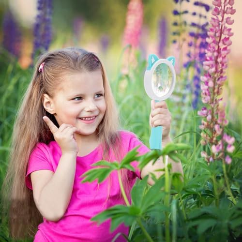 10X Kids Magnifying Glass Handheld Magnifier for Child (Kitten Style 1Pcs) - Image 4