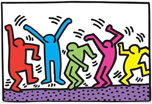 EuroGraphics Dancing by Keith Haring 100-Piece Puzzle - Image 2