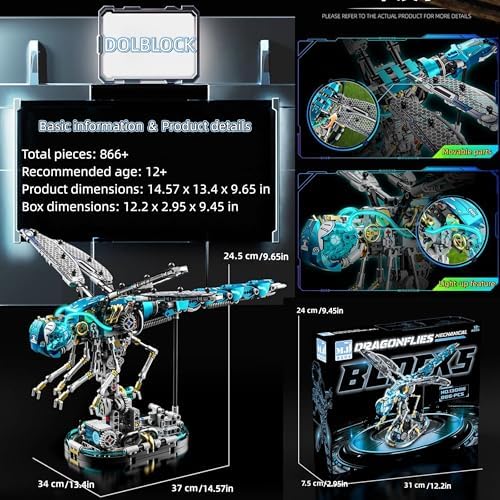 Mechanical Skeleton Robot Building Blocks Set, 3D Robotic Model Kit - Image 2