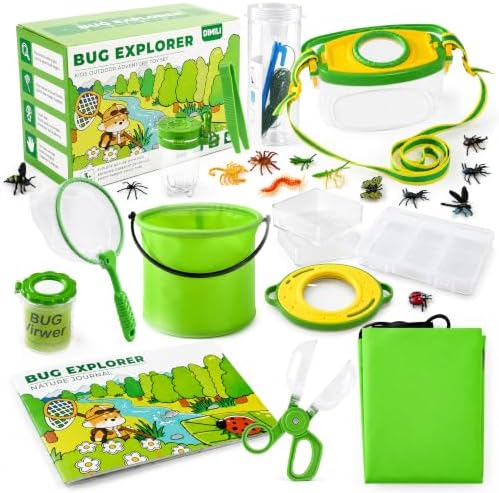 Bug Catcher for Kids Green, Outdoor Toys Ages 4-14, Bug Exploration Playset by Unknown