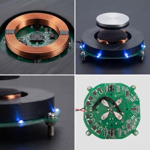 SHUNKI Magnetic Levitation Module Kit with LED, 100mm Base, 500g Load - Image 3
