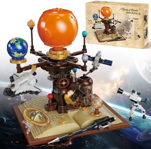 Spinning Solar System Building Block Set 672PCS Planetary Orbit Model by Unknown