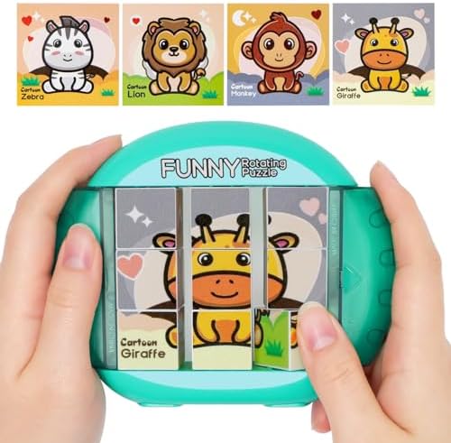 Rotating Puzzle for Toddlers Kids 3+, Travel Essentials Toys by Fullware