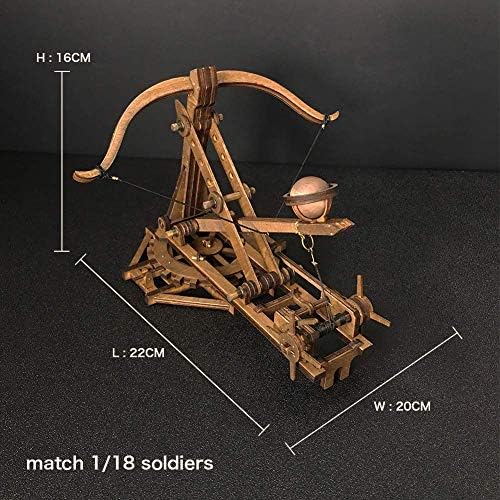 Adjustable Crossbow Siege Ancient Chariot Catapult Machinery Stone-Thrower Slingshot 3D DIY Wooden Puzzle Tabletop Game Model Kits Stem Projects Trebuchet Desktop Toy Birthday Gift - Image 6