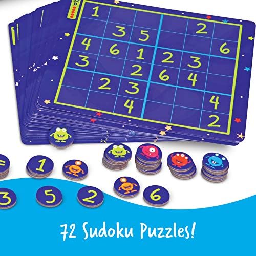 Learning Resources Magnetic Space Sudoku - 72 Pieces, Ages 4+ Space Games for Kids, Sudoku for Kids - Image 3