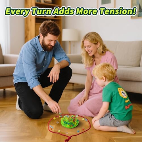 Wobble Marble Stacking Game for Kids, Marble Balance Board Game with 60 Glass Marbles & Storage Base,Fun Group Play for 1-4 Players,Birthday for Kids Ages 8-12Halloween gifts&Christmas gifts - Image 6