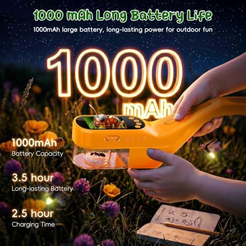 CIMELR Bug Catcher for Kids 500X Microscope, 2.4" Screen STEM Toy Gift - Image 4