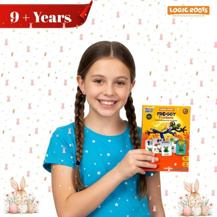 Froggy Fractions Math Games for Fourth Grade and up, 24 Fraction Manipulatives 72 Proper, Improper, and Mixed Fractions Card, Stem Toys for 10 Year Olds and Up - Image 2