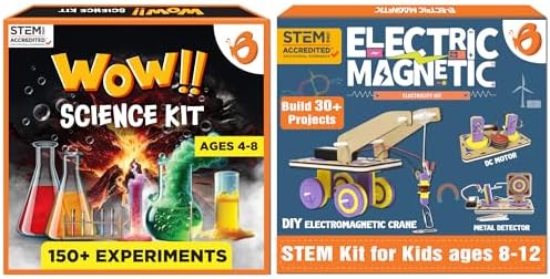 ButterflyEdufields 150+ Experiments Wow Science Kit for Boys and Girls Ages 4 6 8 10 & 30in1 STEM Kits for Kids Age 8-10-14 by ButterflyEduFields