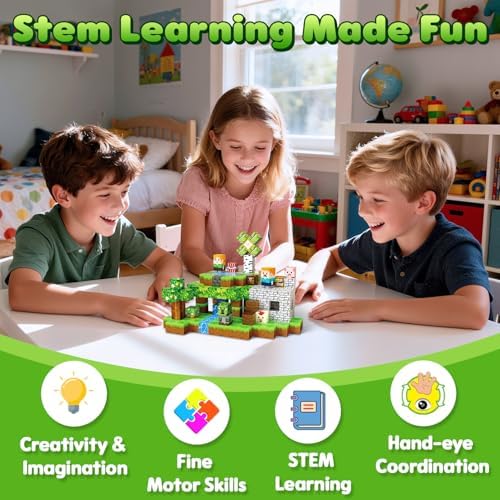 Magnetic Blocks, 150PCS Toys Building Cube Birthday Gifts for Kids - Image 7